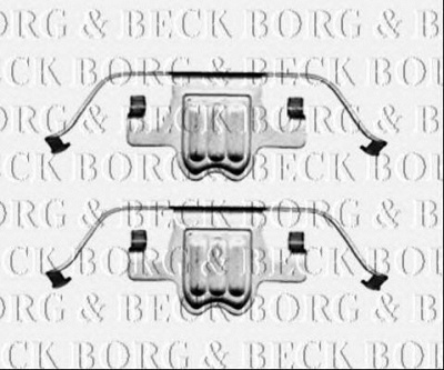 BORG & BECK bbk1381 -  Комплектующие, колодки дискового тормоза